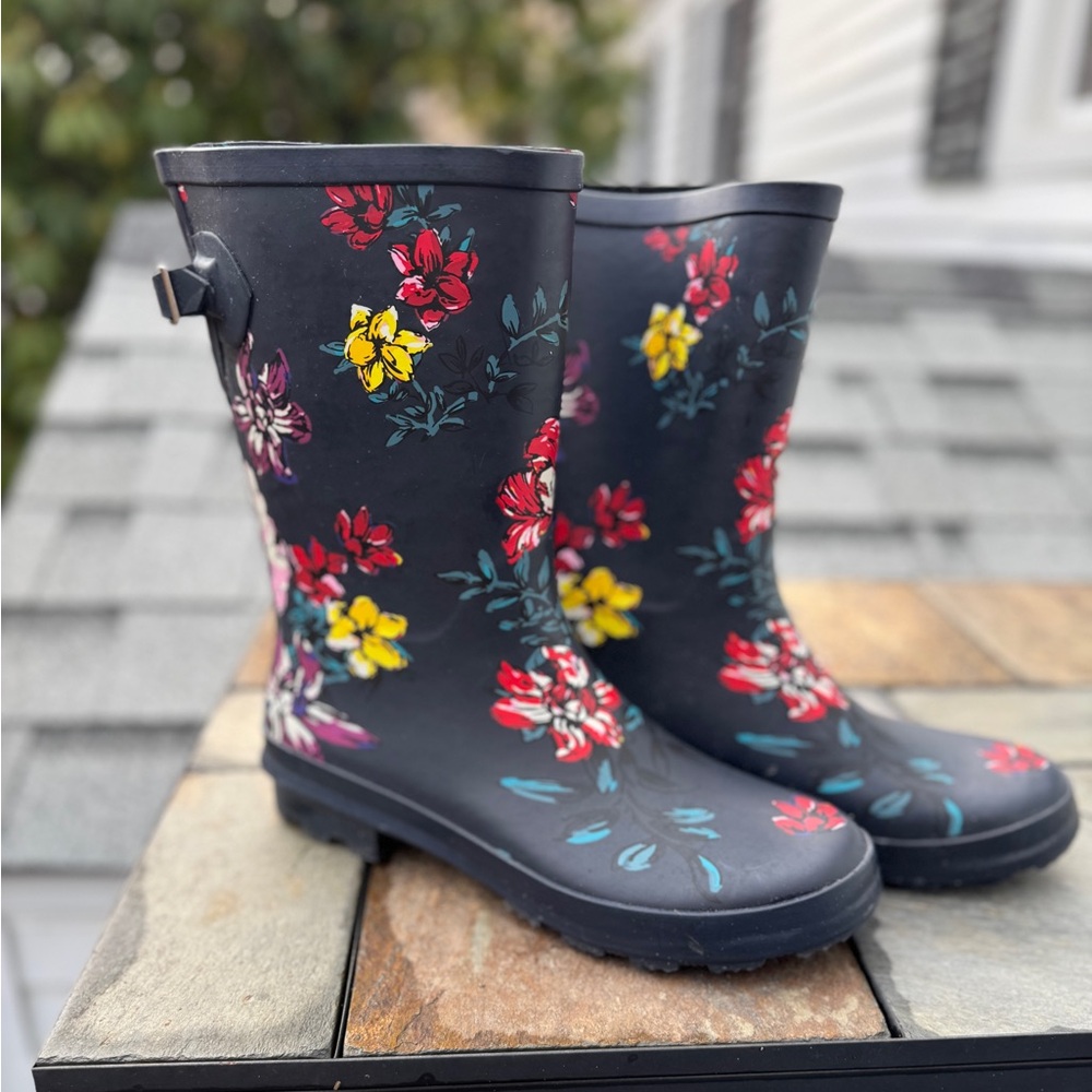 Floral Waterproof Boots